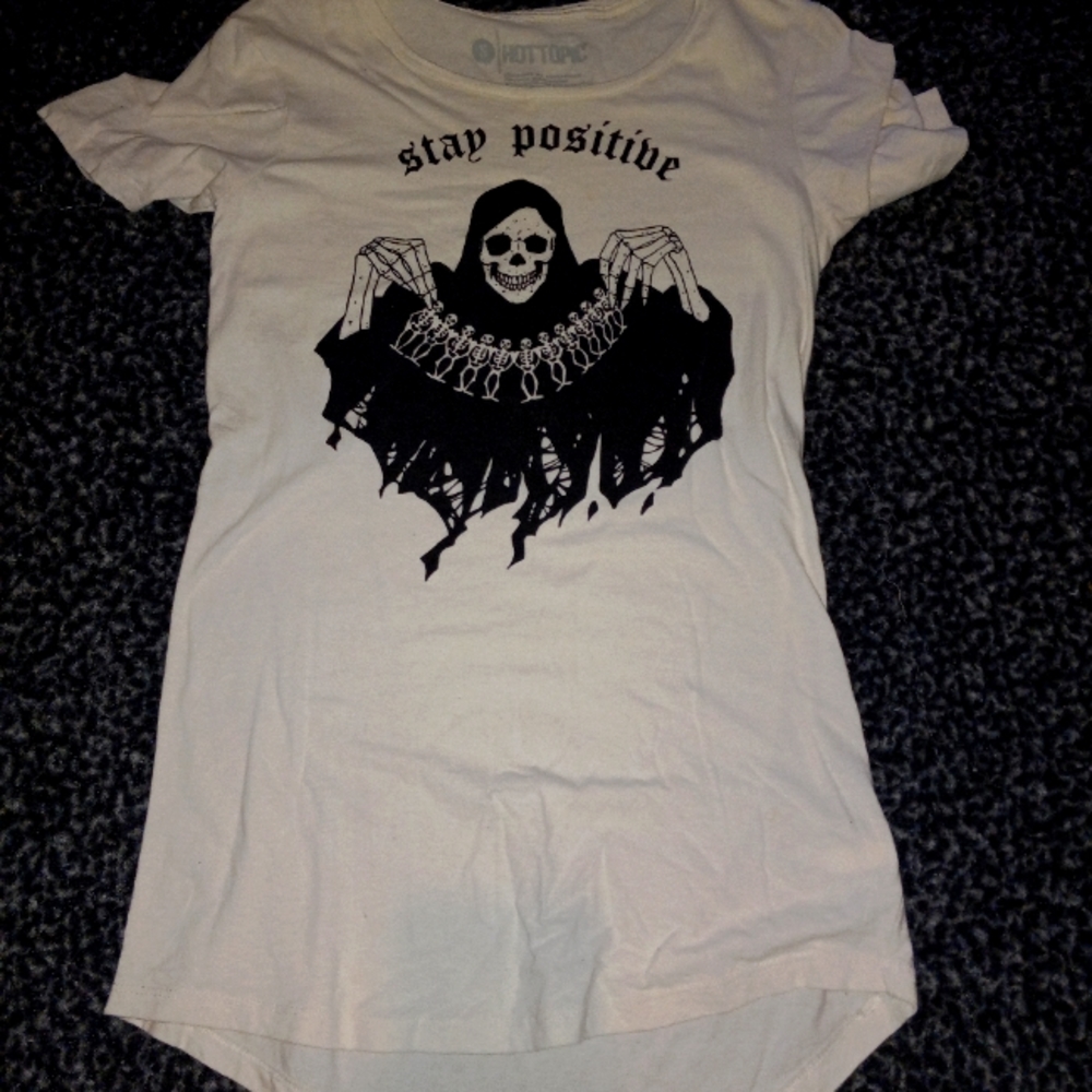 "Stay Positive" Hot Topic shirt